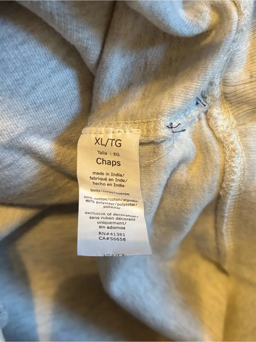 VTG 90s Chaps Cream and Navy Striped Mock Neck Sweater